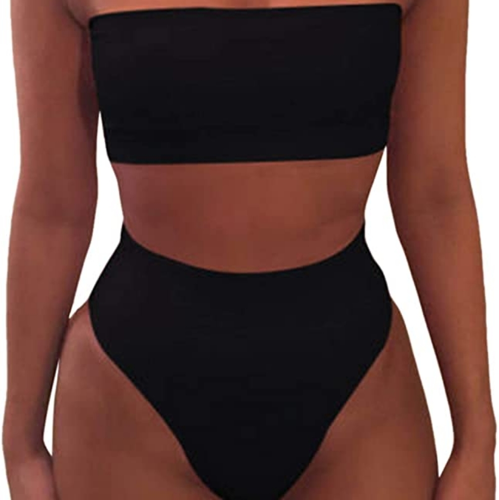 🆕️Bandeau High Waist Bikini Set 2022 Swimsuit Bathing suit